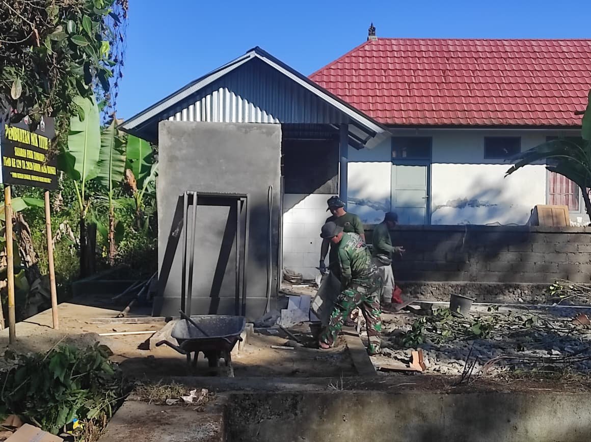 Pembangunan MCK TMMD Ke-129 Semakin Dekati Rampung, Warga Nantikan Fasilitas Sanitasi Baru