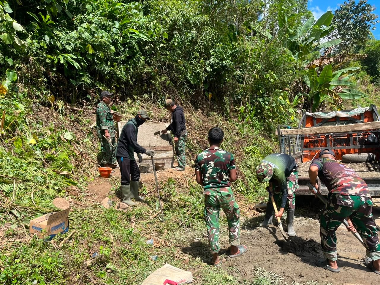 Prasasti Jadi Penanda Pengabdian, Satgas TMMD Ke-129 Kodim 1407/Bone Ukir Jejak Pembangunan di Desa Pattuku