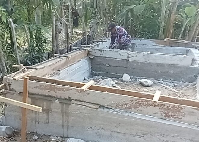 Gotong Royong Satgas TMMD dan Warga Percepat Pembangunan RTLH di Desa Lhok Panah