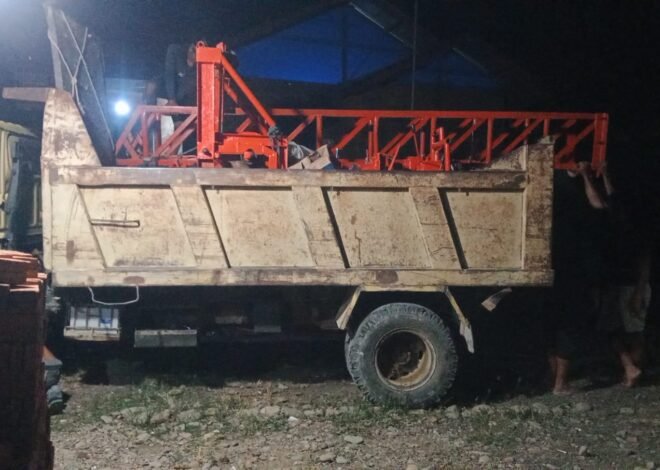 Gotong Royong Malam Hari, Satgas TMMD dan Warga Siapkan Pengeboran Sumur di Desa Lhok Panah