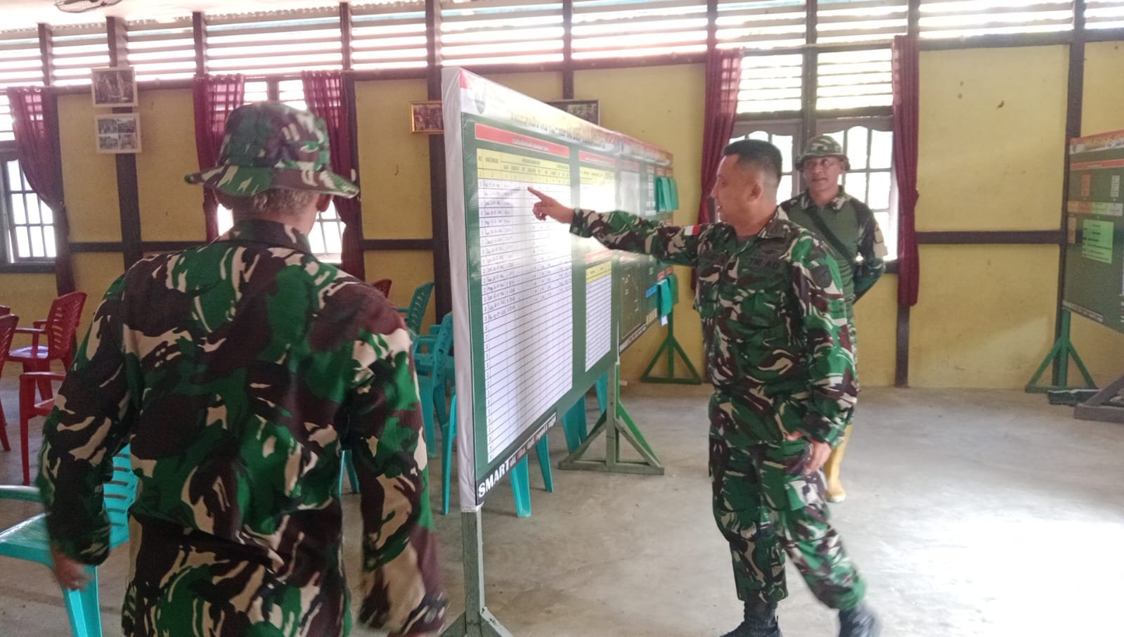 Jelang Kedatangan Tim Wasev, Kasiter Korem 121/Abw Cek Kesiapan Posko TMMD Kodim 1206/Putussibau