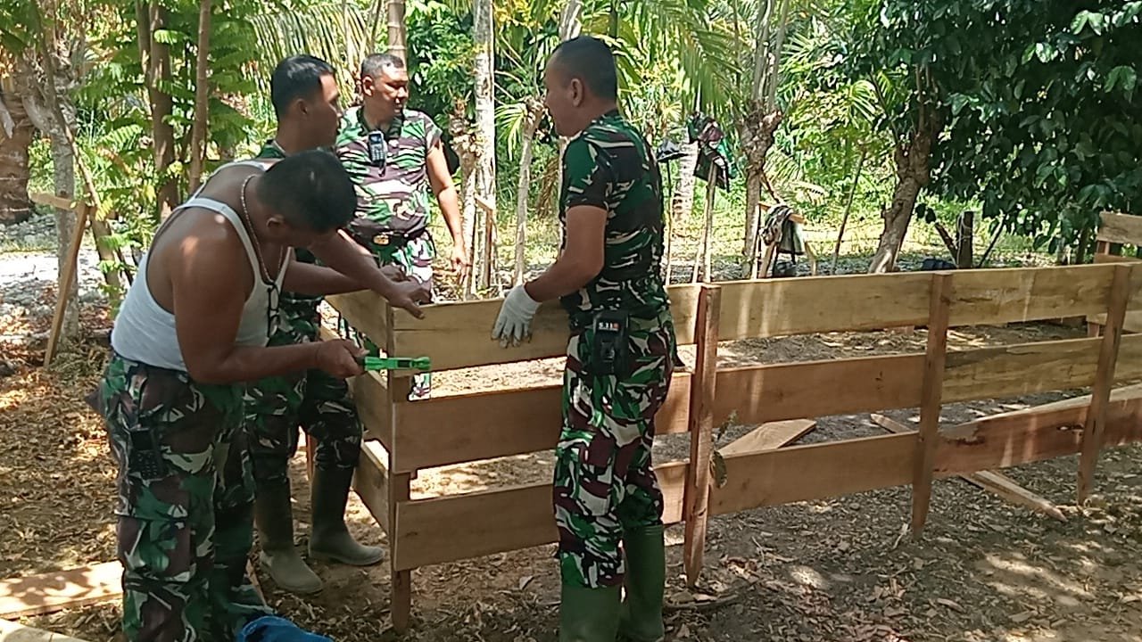 Kolam Lele TMMD Ke-129 Jadi Contoh Pemanfaatan Pekarangan Produktif bagi Warga Lhok Panah