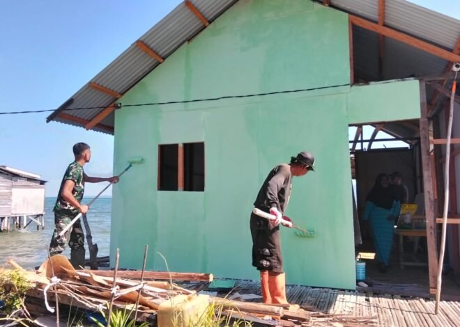 Renovasi RTLH Milik Bapak Nardianto di Desa Polewali Masuki Tahap Pengecatan dan Pemasangan Kalsiboard