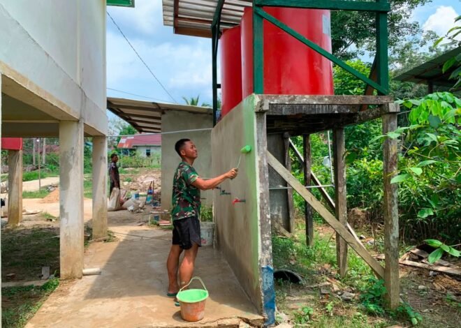 Bukan Sekadar Finishing, Pengecatan Sumur Bor Masjid Al-Hidayah Jadi Penanda Fasilitas Air Bersih Segera Hadir