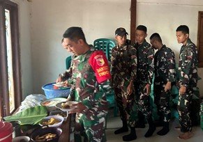 Pagi Penuh Hangat di Kesongo: Satgas TMMD 129 Bojonegoro dan Warga Santap Sarapan, Kemanunggalan Menguat