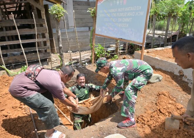 Satgas TMMD Ke-129 Kodim 0102/Pidie Kebut Pembangunan Septic Tank Demi Sanitasi Sehat Warga