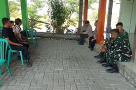 Perkuat Kebersamaan, Satgas TMMD 129 Bojonegoro Ramah Tamah Bersama Pemdes Kesongo