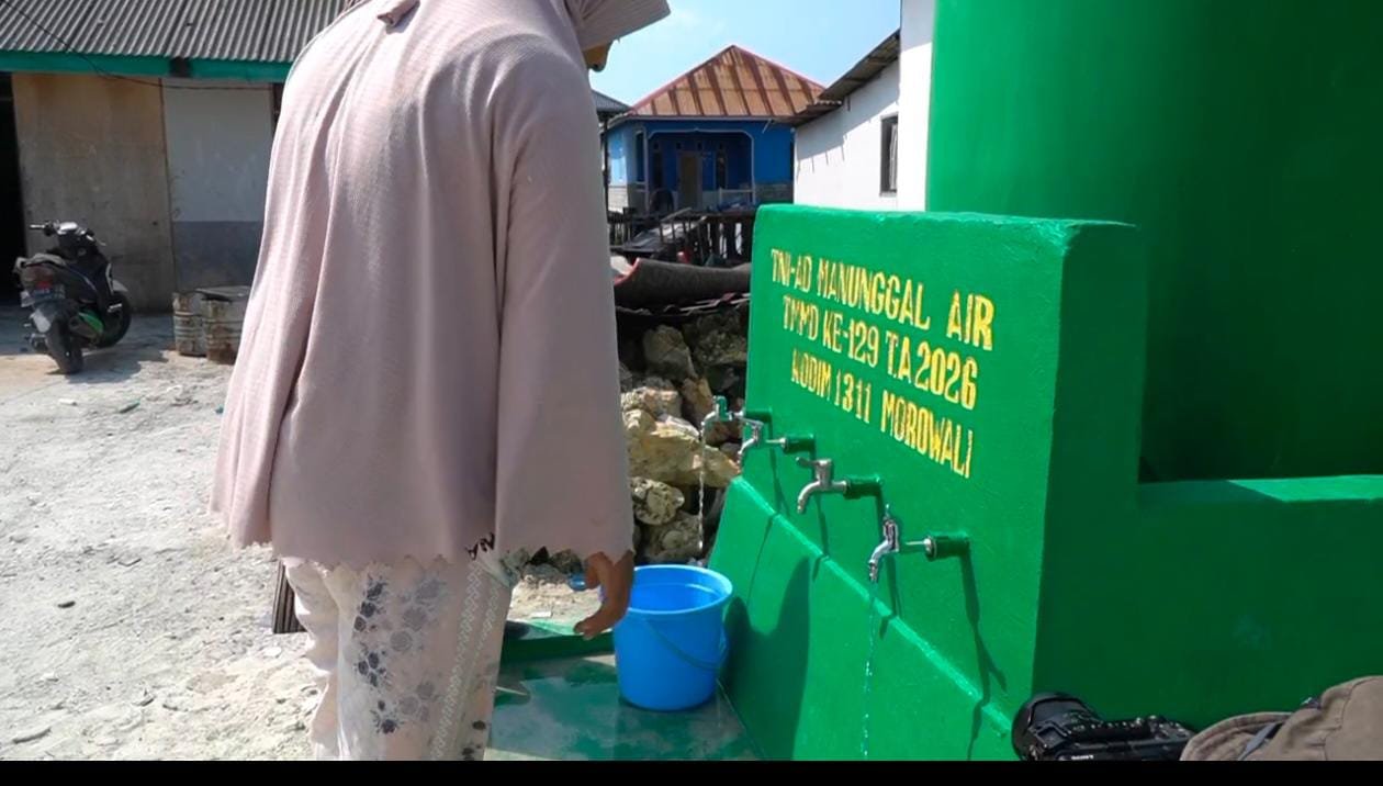 Masyarakat Desa Umbele Lama Kini Dapat Menikmati Fasilitas Air Bersih Hasil Program TMMD