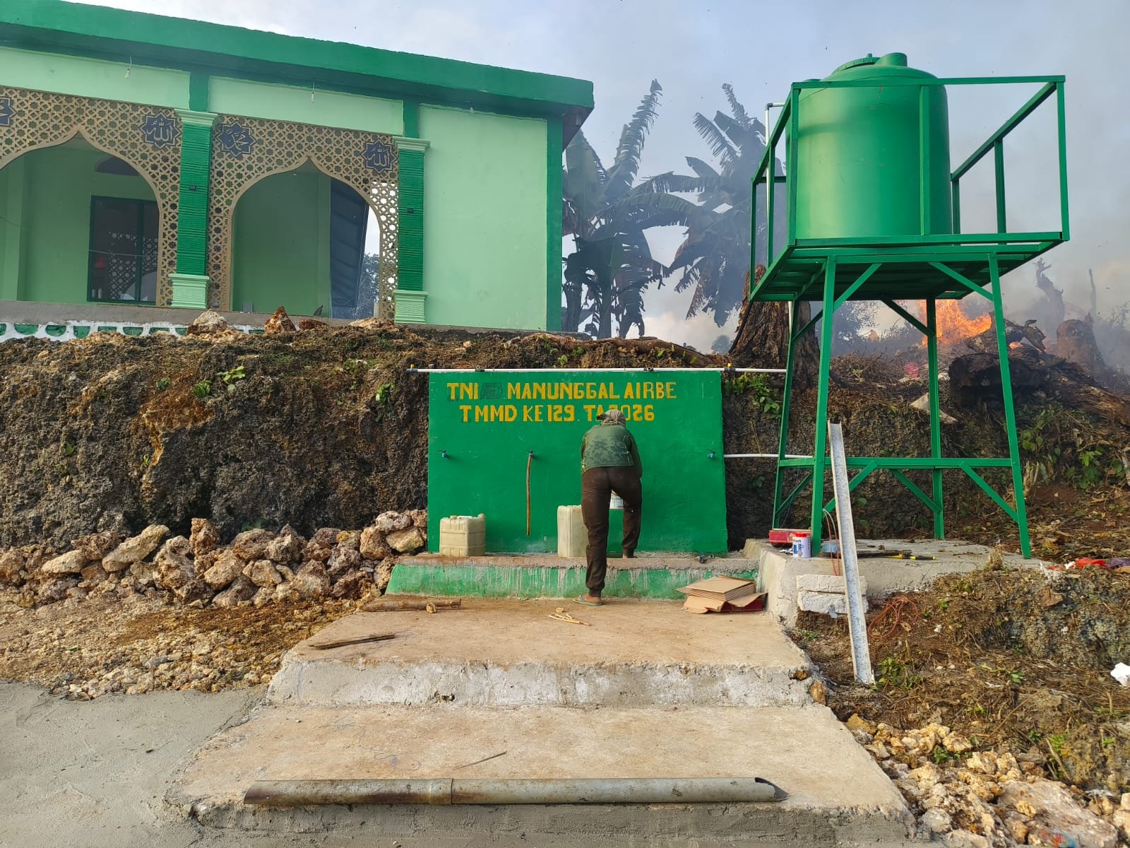 Manunggal Air Bersih TMMD ke-129 di Desa Polewali Memasuki Tahap Finishing