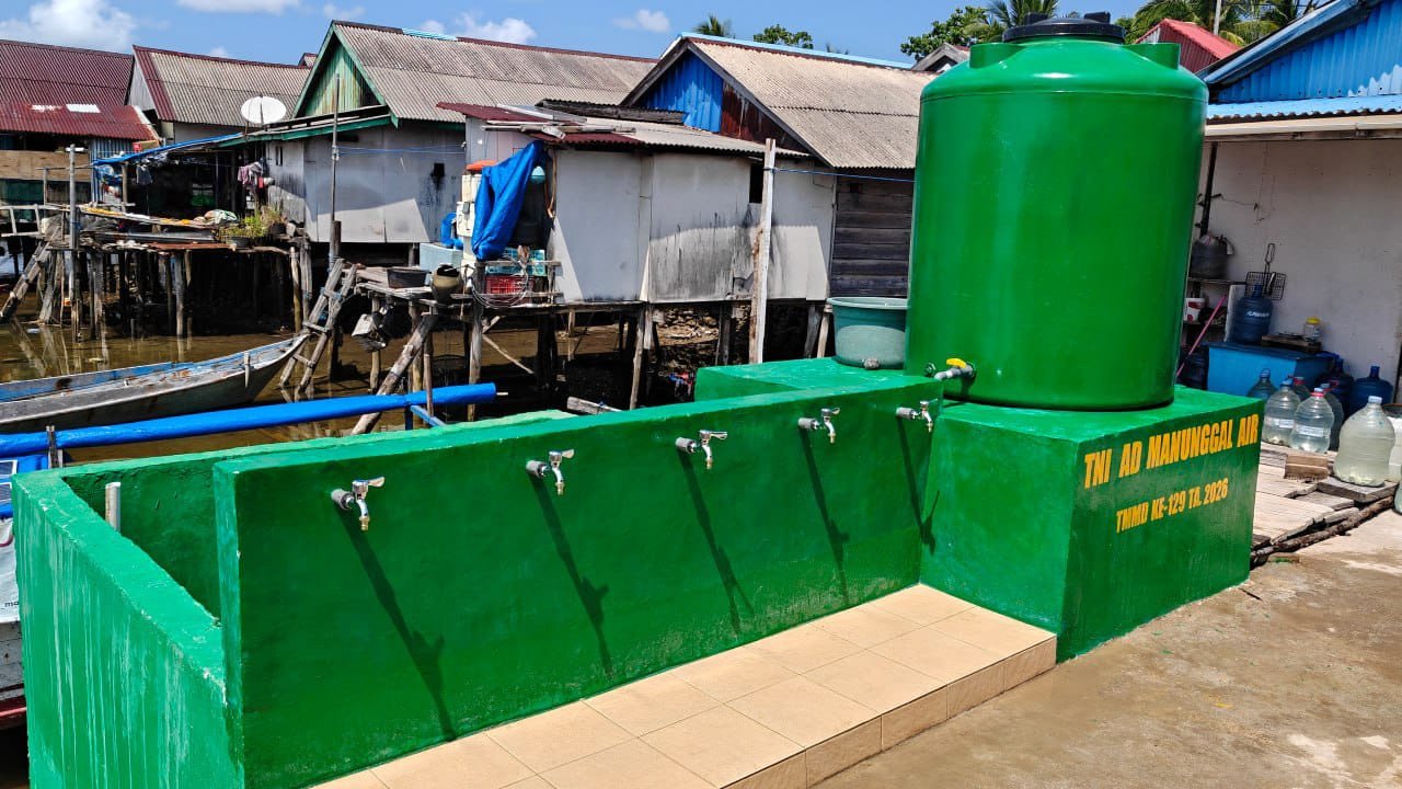 Alhamdulillah, Program Manunggal Air Bersih TMMD ke-129 Kodim 1311/Morowali Rampung, Masyarakat Desa Umbele Kini Dapat Memanfaatkannya