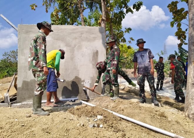 Harapan baru warga desa Tlemang: Satgas TMMD 129 Kodim 0812/Lamongan Genjot Pemasangan Pipanisasi Air Bersih