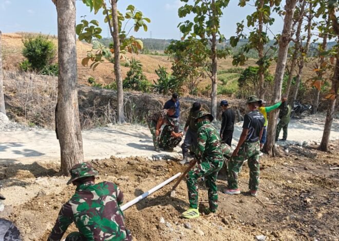 Mengejar Target Penutupan, Satgas TMMD 129 Berpacu dengan Waktu Penuntasan Pembangunan Tandon Air Dusun Bakon