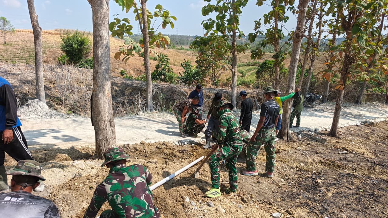 Mengejar Target Penutupan, Satgas TMMD 129 Berpacu dengan Waktu Penuntasan Pembangunan Tandon Air Dusun Bakon