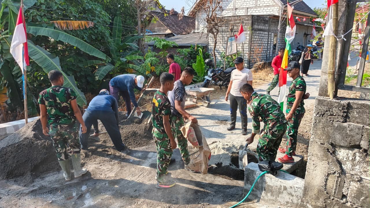 Sinergi Tanpa Sekat, Kerja Sama Apik Satgas TMMD 129 dan Warga Sukses Wujudkan Desa Tlemang yang Maju dan Mantap