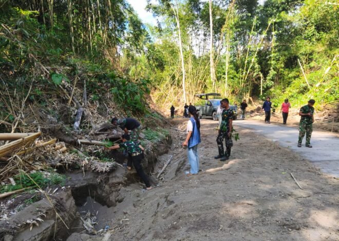 Bukan Sekadar Menanam, Satgas TMMD Bangli Titip Pesan Peduli Lingkungan kepada Warga