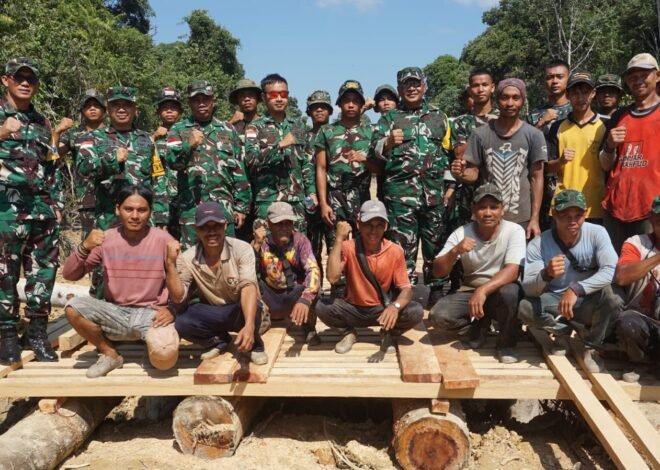 Brigjen TNI Aldrin Ali Bahasoan Tinjau Sasaran TMMD Reguler Ke-129 Kodim 1206/Putussibau.