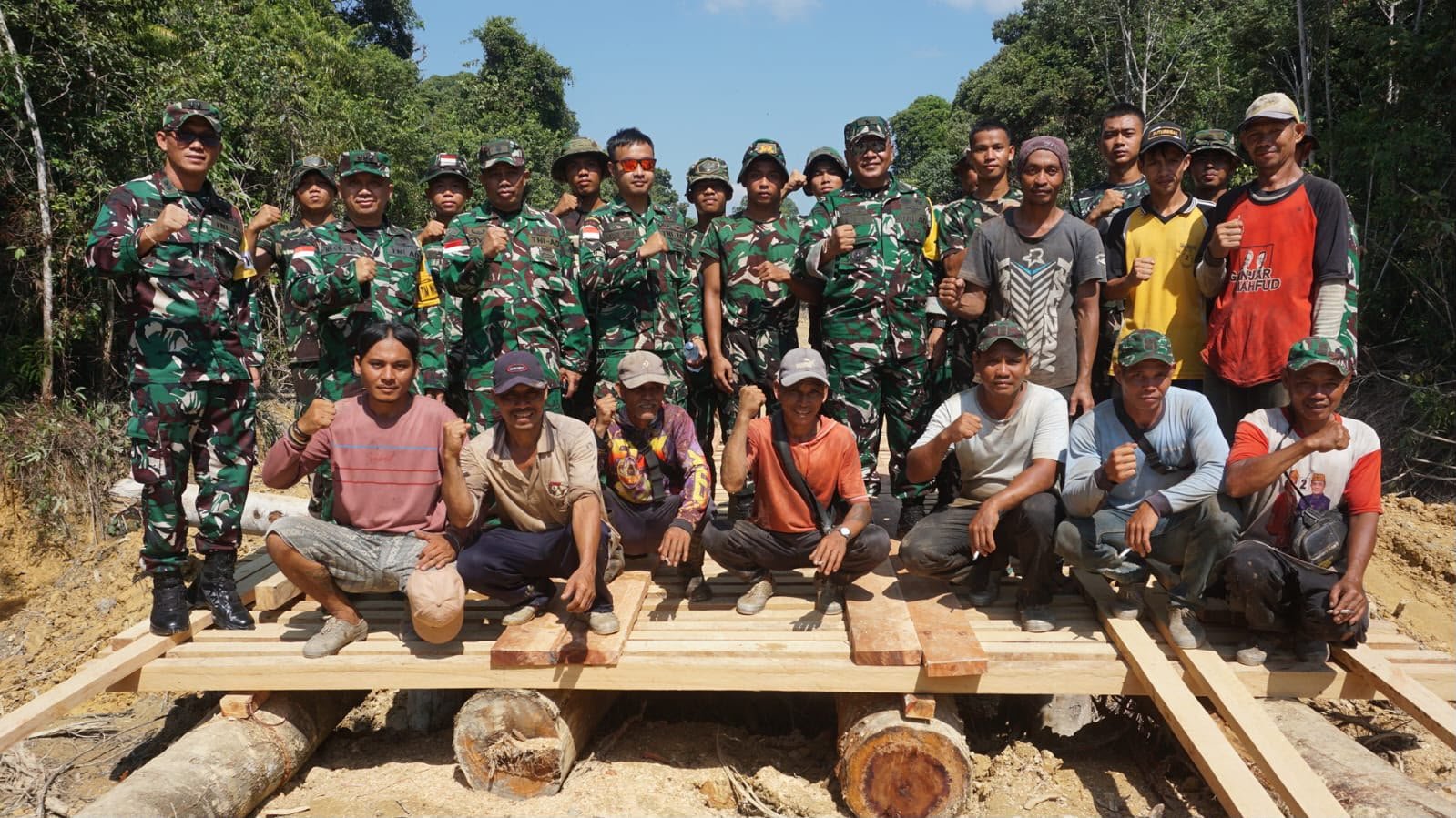 Brigjen TNI Aldrin Ali Bahasoan Tinjau Sasaran TMMD Reguler Ke-129 Kodim 1206/Putussibau.