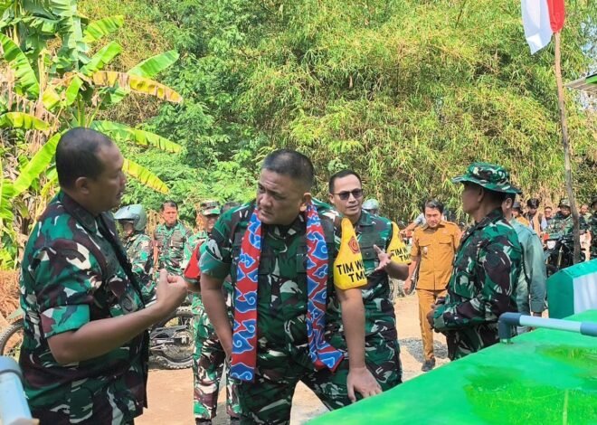 Brigjen TNI Yohanes Toar Pioh Wasev TMMD Mabesad Tinjau Langsung Sasaran TMMD ke-129 Kodim 0620/Kab. Cirebon