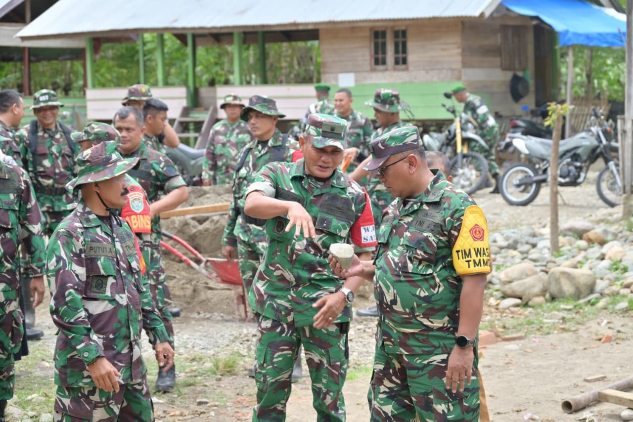 Tim Wasev PJO TMMD Ke-129 Tinjau Progres Pembangunan Kodim 0102/Pidie, Pastikan Tepat Sasaran