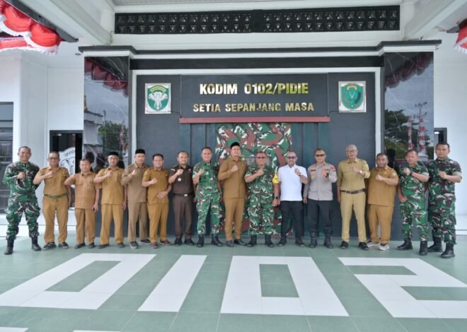 Kunker Tim Wasev TMMD Ke-129 Disambut Hangat Forkopimda Kabupaten Pidie