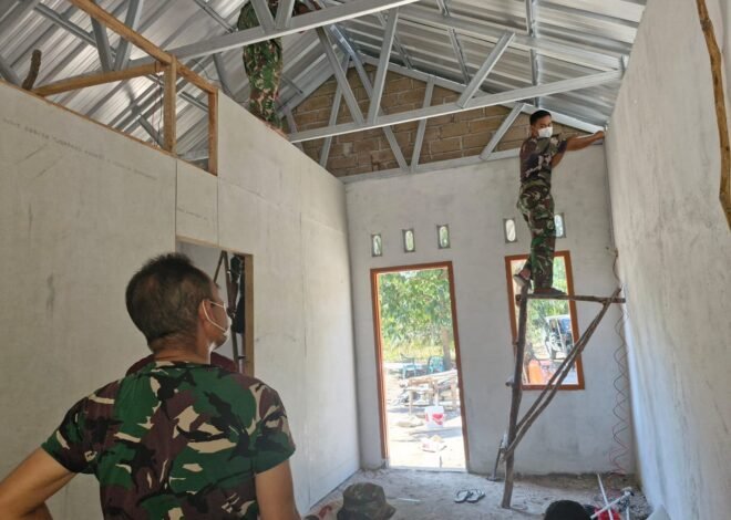 Listrik Terpasang, RTLH Bapak Ardiansyah Kian Siap Dihuni Berkat TMMD Ke-129