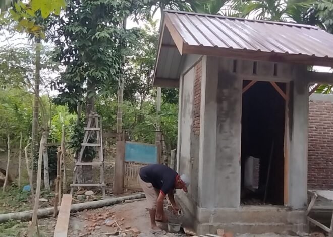 Pembangunan MCK TMMD Ke-129 Kodim 0102/Pidie Capai 65 Persen, Satgas Kebut Tahap Finishing