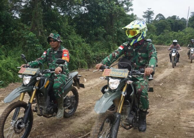 Akselerasi Pembangunan, Dansatgas TMMD ke-129 Kodim 1206/Putussibau Tinjau Langsung Progres di Lapangan