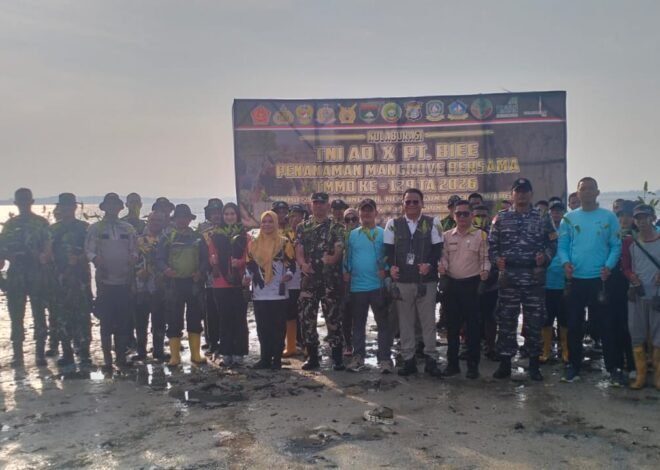 Sinergi Satgas TMMD dan PT BIEE, Ribuan Mangrove Ditanam untuk Masa Depan Pesisir Bintan