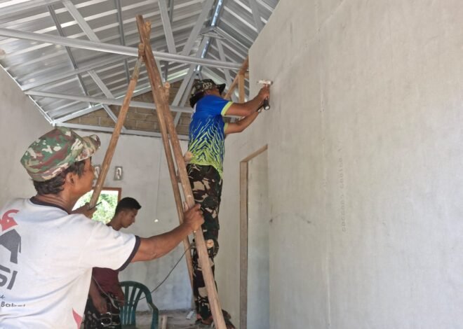Progres RTLH Bapak Ardiansyah Terus Dikebut, Pemasangan Sekat Kamar Rampung