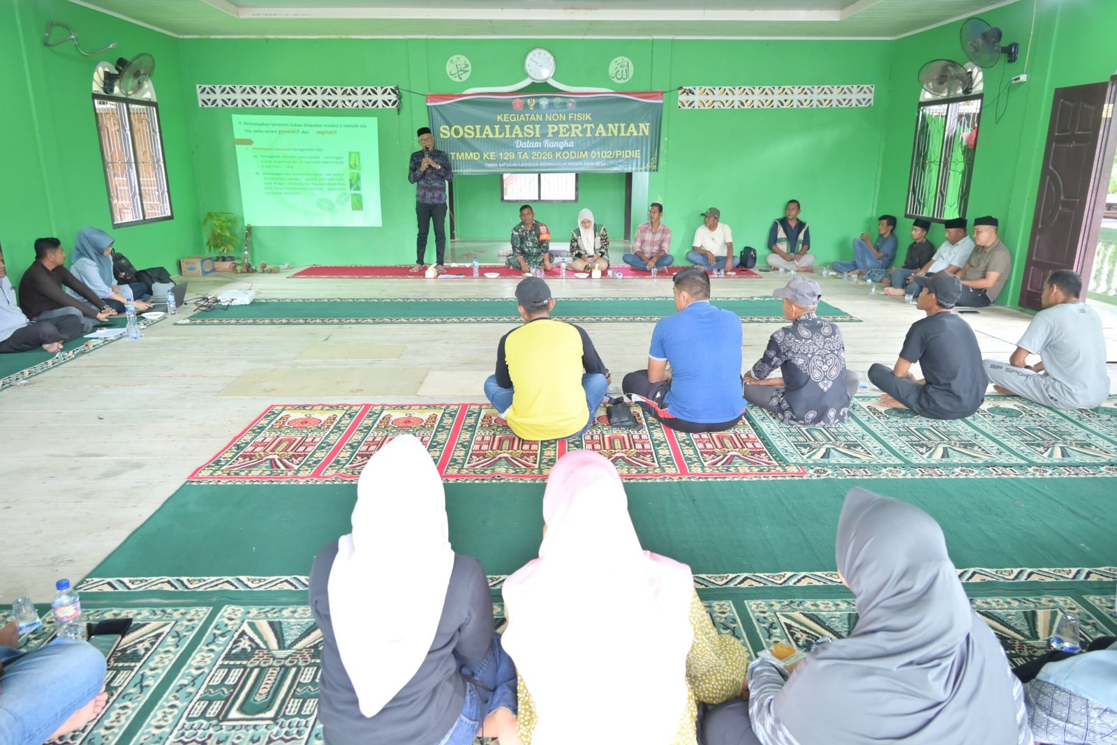 TMMD Ke-129 Kodim 0102/Pidie Bekali Petani Ilmu Modern, Dukung Ketahanan Pangan Desa