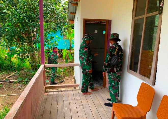 Dandim 1206/Putussibau Selaku Dansatgas TMMD Regtas Ke-129 Cek Langsung Progres MCK di Gereja Santo Mikael Belatung