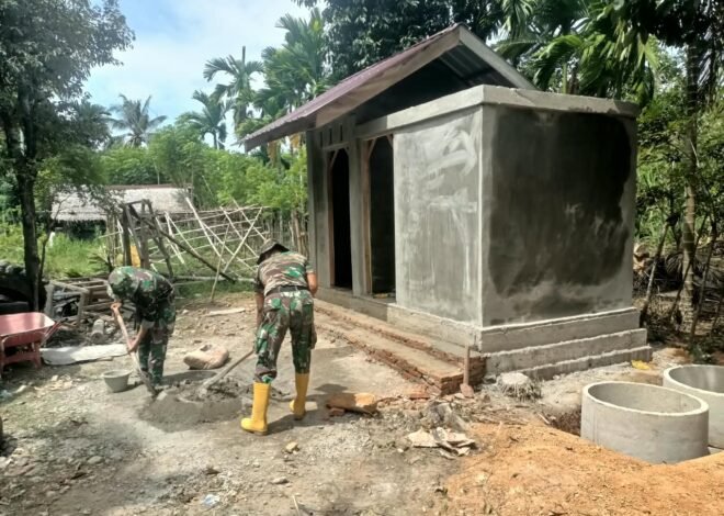 Tahap Akhir Pembangunan MCK TMMD Ke-129, Satgas Optimistis Rampung Tepat Waktu
