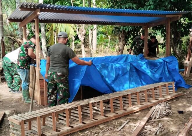 Dari Rumah Tak Layak Huni Menuju Keluarga Mandiri, TMMD ke-129 Kodim 0102/Pidie Siapkan Kolam Lele dan Kandang Ayam Petelur