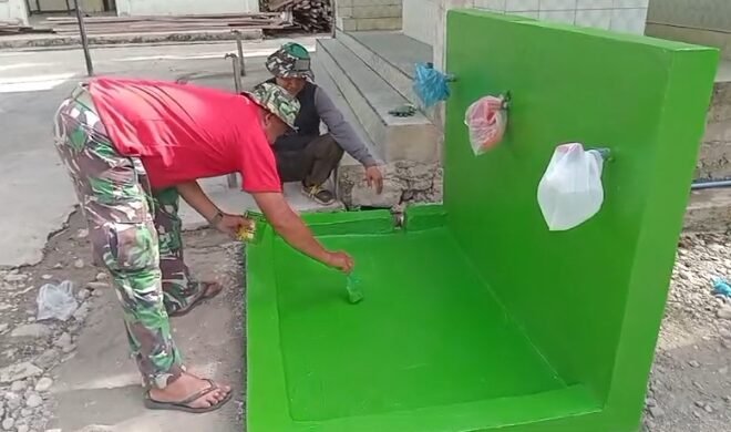 Rampung 100 Persen, Tempat Wuduk Hasil Karya Satgas TMMD ke-129 Siap Digunakan Warga Blang Cot