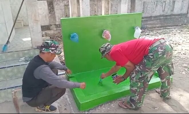 Tempat Wuduk TMMD ke-129 Kodim 0102/Pidie Rampung, Warga Blang Cot Kini Nikmati Fasilitas Ibadah yang Lebih Nyaman