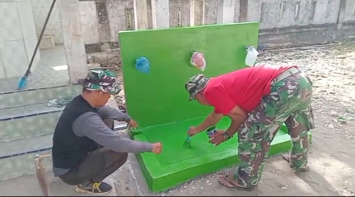 Tempat Wuduk TMMD ke-129 Kodim 0102/Pidie Rampung, Warga Blang Cot Kini Nikmati Fasilitas Ibadah yang Lebih Nyaman