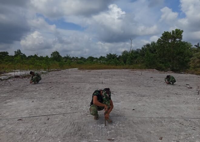 TNI dan Rakyat Bersatu, Lapangan Voli TMMD Jadi Simbol Kebersamaan Warga
