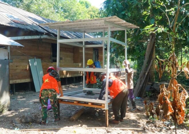 Pembangunan Fasilitas Sanitasi di Desa Bandaraya Jadi Fokus Satgas TMMD Ke-129