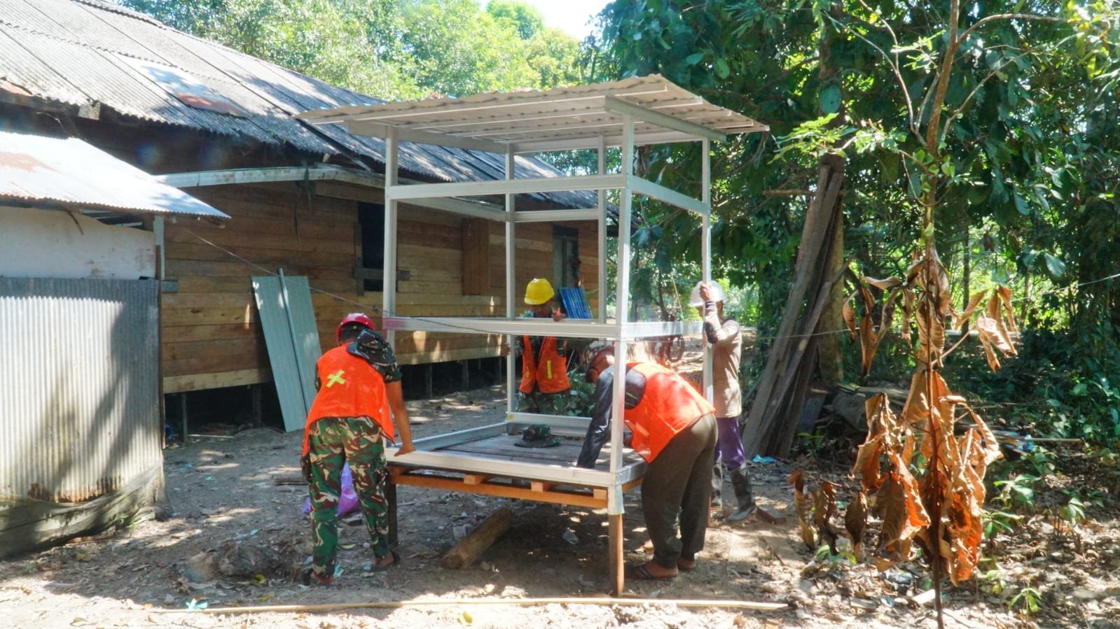 Pembangunan Fasilitas Sanitasi di Desa Bandaraya Jadi Fokus Satgas TMMD Ke-129