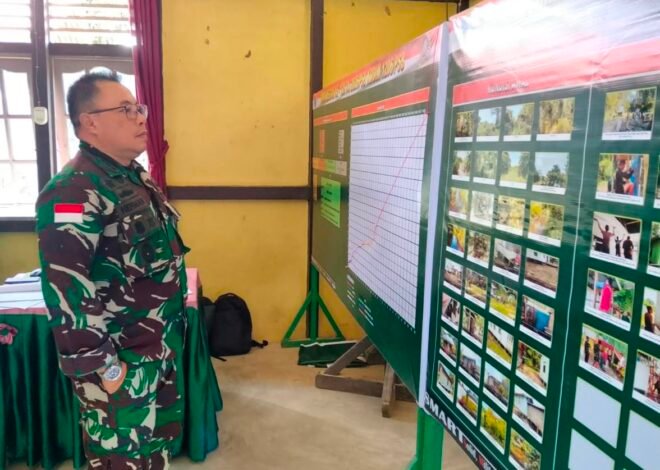 Pastikan Program Tepat Sasaran, Tim Wasev Kodam XII/Tanjungpura Didampingi Kasdim 1206/Putussibau Tinjau Langsung TMMD Regtas Ke-129