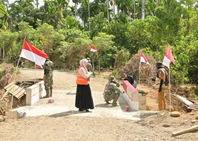Dari Jembatan hingga Merah Putih, TMMD Hadirkan Semangat Membangun Negeri dari Desa