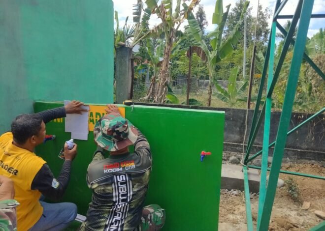 Fasilitas Ibadah Bertambah, Satgas TMMD Rampungkan Tempat Wudhu di Dayah Balul Ula Al-Munawarah