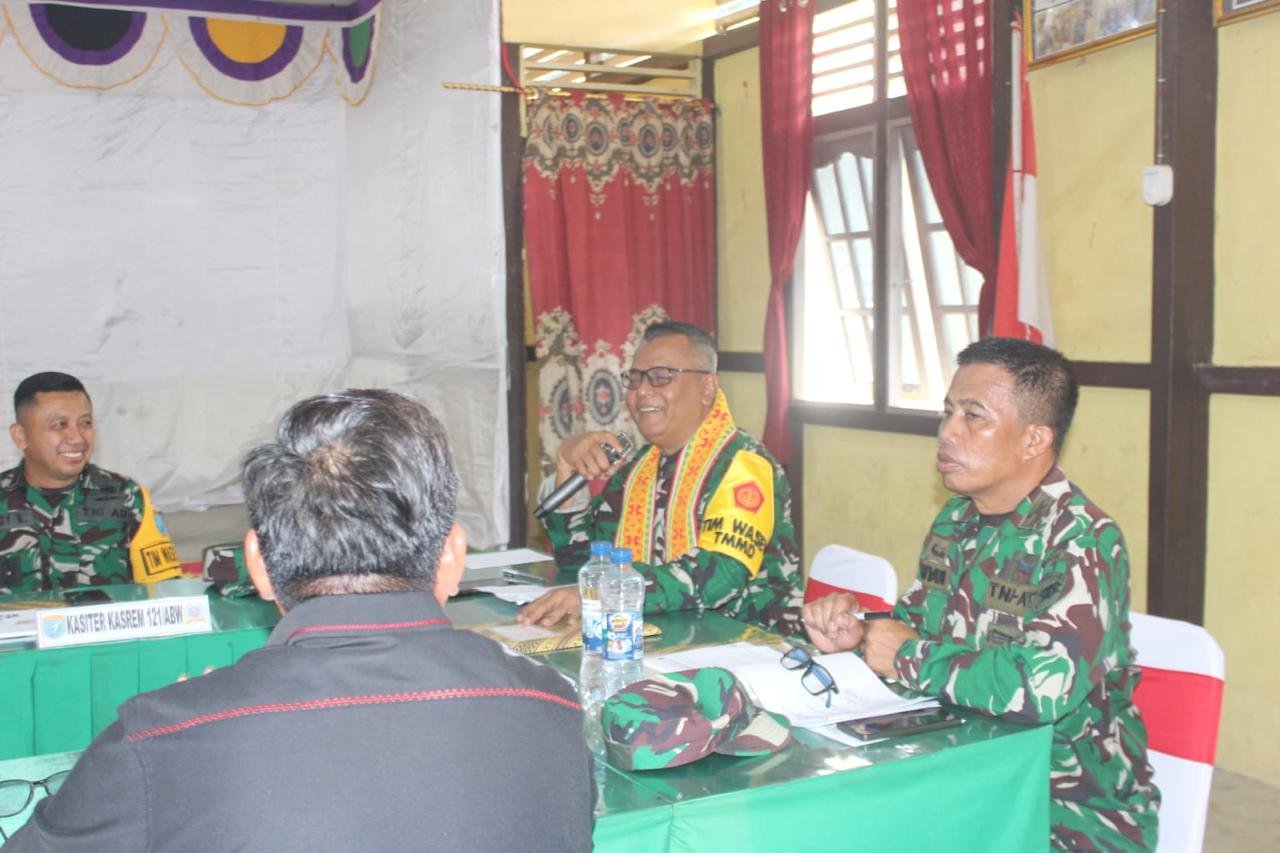 Pastikan Program Berjalan Sesuai Target, Tim Wasev Tinjau Pelaksanaan TMMD Regtas Ke-129 Kodim 1206/Putussibau