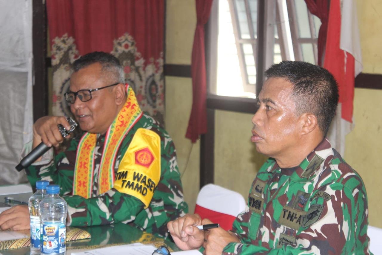 Apresiasi Progres TMMD Regtas Ke-129, Tim Wasev Dorong Satgas Kodim 1206/Putussibau Pertahankan Kualitas