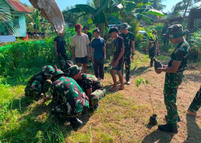 Tanam Hari Ini, Panen di Masa Depan, Satgas TMMD Ke-129 Titip Harapan Lewat Bibit Pete dan Jengkol
