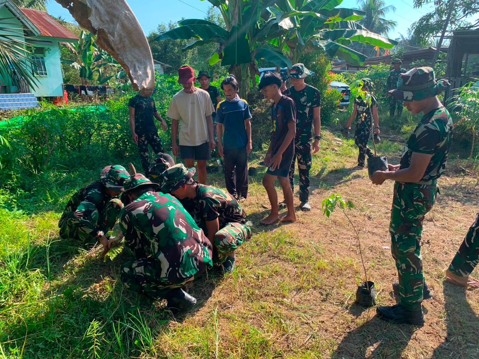 Tanam Hari Ini, Panen di Masa Depan, Satgas TMMD Ke-129 Titip Harapan Lewat Bibit Pete dan Jengkol