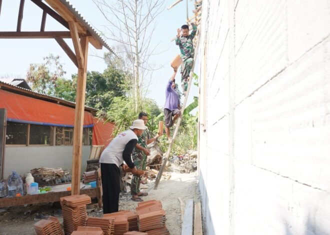 Program TMMD Wujudkan Hunian Sehat dan Nyaman di Desa Tlemang