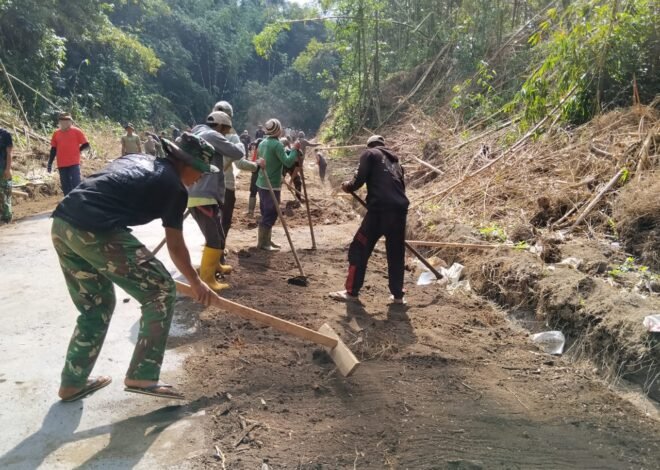 Jelang Berakhirnya TMMD, Satgas Kodim 1626/Bangli Rapikan Jalan Sepanjang 1.766 Meter