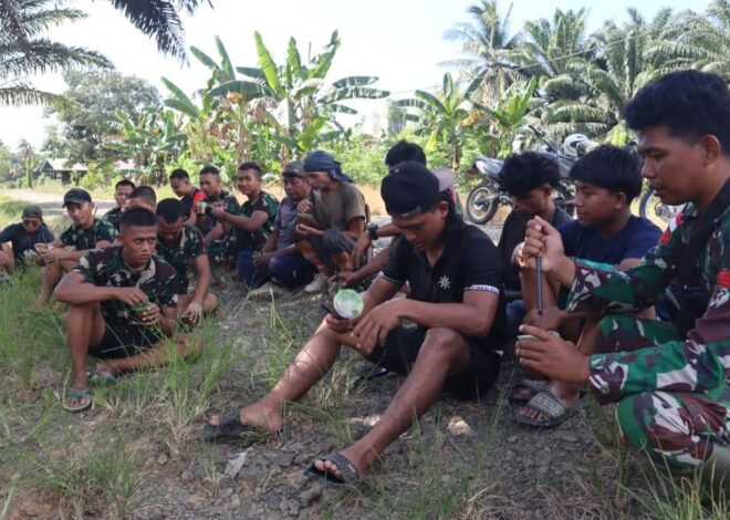 Segelas Pelepas Penat, Pak Mardi Berbagi Kisah Kehidupan Bersama Satgas TMMD Ke-129