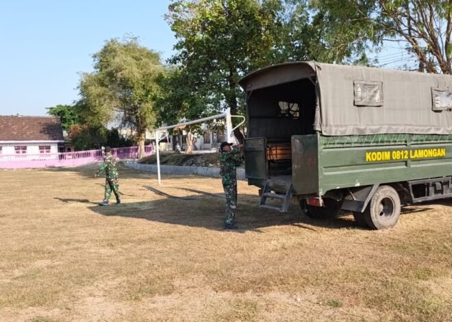 Sambut Purna Tugas Pengabdian, Kodim 0812/Lamongan Gelar Berbagai Persiapan Jelang Upacara Penutupan TMMD 129 di Pasarlegi